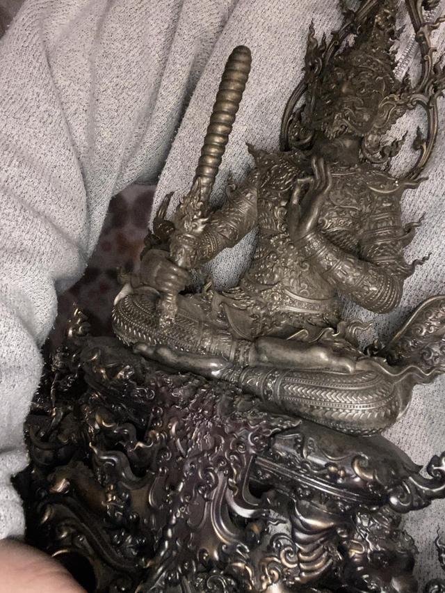 ท้าวเวสสุวรรณ หน้าตัก5นิ้ว เนื้อบรอนซ์ รุ่นพระธาตุดอยตุง เชียงราย ปี64 4