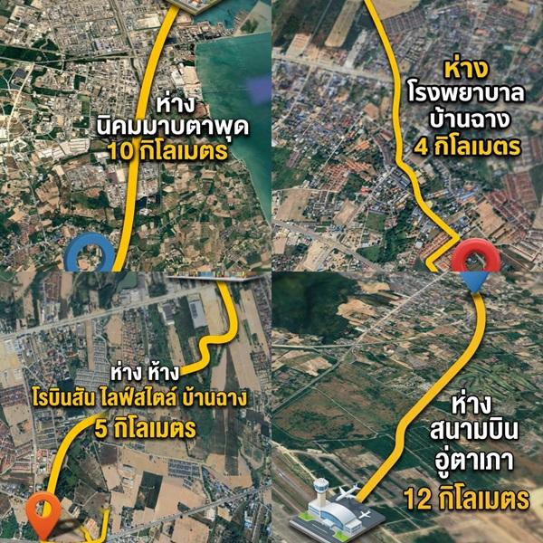 ที่ดินEEC ทำเลทองในระยอง แปลงสวยติดถนนใหญ่ ที่ดินศักยภาพสูง ใกล้สนามบินอู่ตะเภา เพียง 15 นาที!! โทร 064-5469789 2