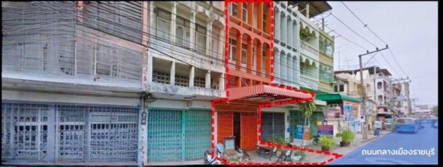 รพ.ราชบุรี 1.6 กม. โรบินสัน ราชบุรี 1.07กม. ให้เช่า อาคารพาณิชย์ 3 ชั้นครึ่ง-ดาดฟ้า 18 ตร.วา. 235 ตร.ม.ใจกลางเมืองราชบุร 1