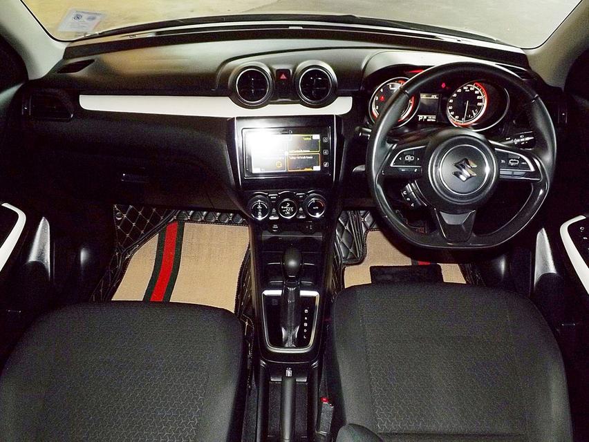 รหัสรถ KCY8669 SUZUKI SWIFT ECO 1.2 GLX NAVI AUTO ปี 2019 สีขาวมุก-ดำ 13