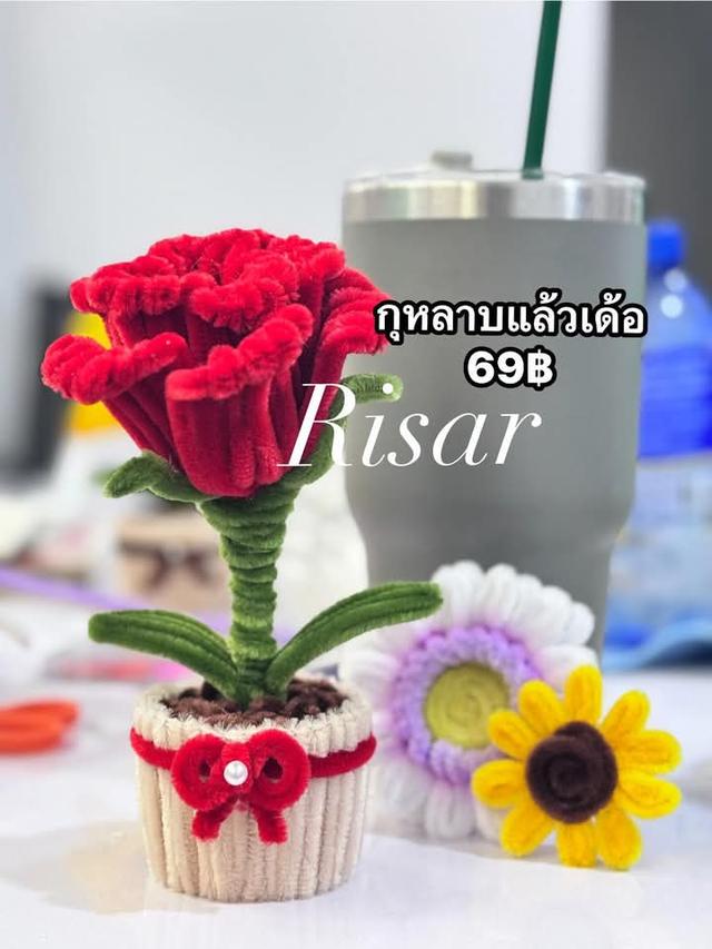 ดอกกุหลาบ งานฝีมือทำด้วยตัวเอง
