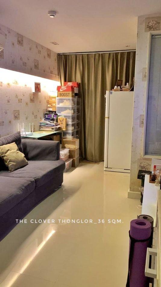 ให้เช่า คอนโด 1 bedroom The Clover ทองหล่อ (เดอะ โคลเวอร์ ทองหล่อ เรสซิเดนซ์) 36 ตรม. easy travel around Sukhumvit Ekkam 4