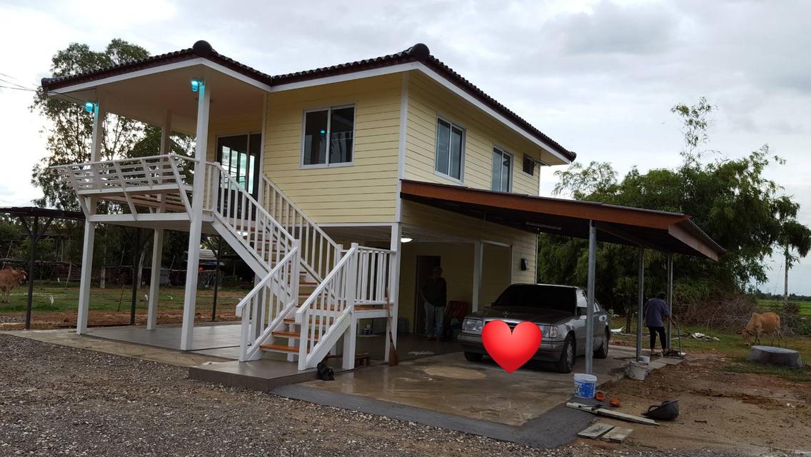 ขายบ้านสวนติดถนนสายชนบท หลังมุม เนื้อที่ 2 ไร่ 3 งาน 27 ตารางวา โพธาราม ราชบุรี 1