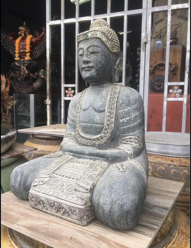 พระพุทธรูปไม้แกะสลัก พระไม้ มัณฑะเลย์ ศิลปะล้านนา ปางสมาธิ หน้าตัก15นิ้ว 3