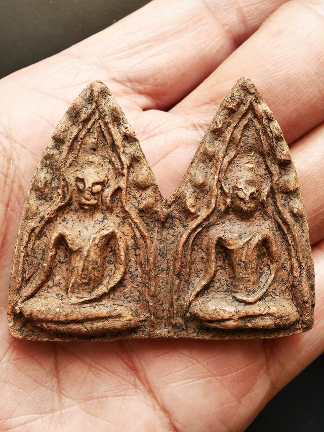 พระขุนแผนพลายคู่ หน้าเทวดา ซุ้มคู่ กรุบ้านกร่าง...เก่า เดิมๆ 6