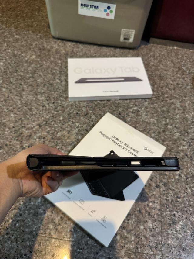 ขายSamsungTabS10FEสีGray128กิ๊กสูนTrueยกกล่องของแถมคีย์บอรดใหม่กริปใช้งานดีทุกๆฟังชั่นประกันปีหน้าถูกๆ 12