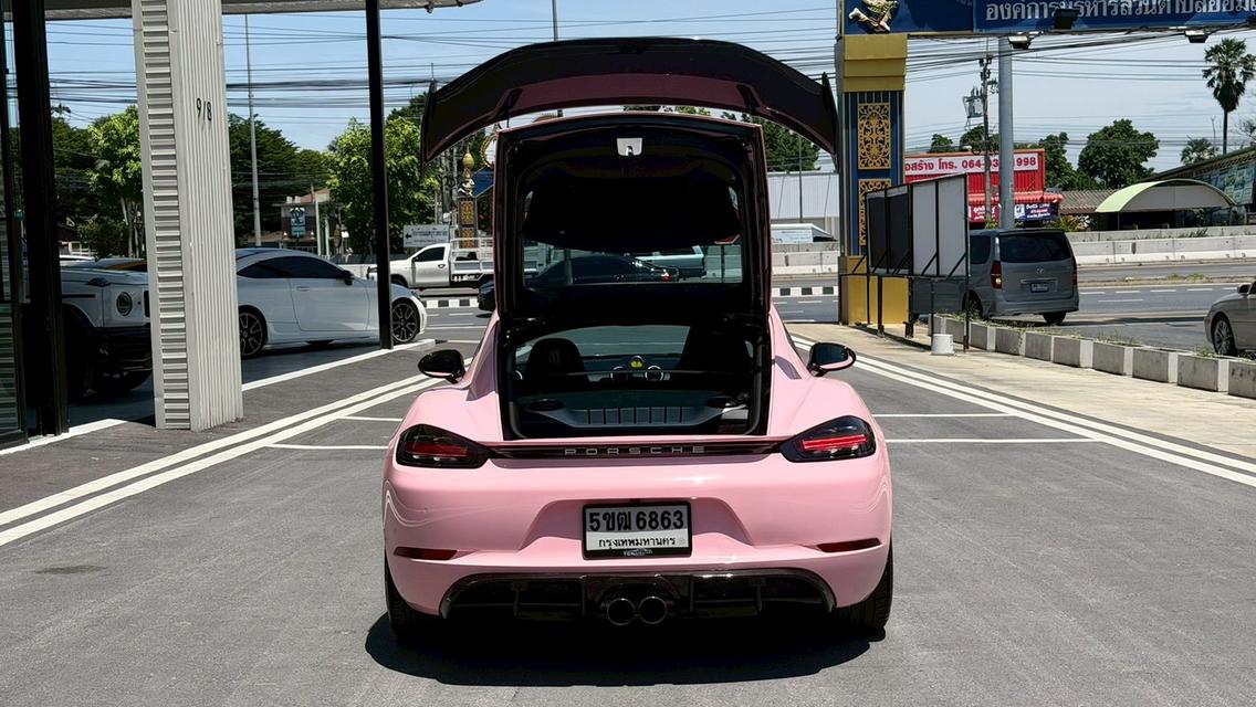 💖 PORSCHE 718 CAYMAN 2.0 Turbo 2018 💖 สีดำดุดัน WRAP ชมพูสุดคิวท์ 🖤🎀 แต่งหล่อจัดเต็ม พร้อมซิ่ง! รูปที่ 17
