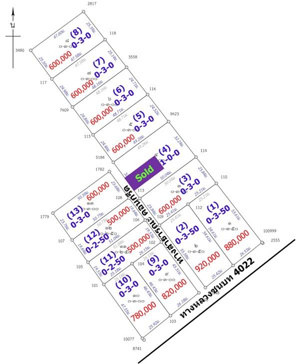 ขายที่ดินโฉนด(สด-ผ่อน) บ้านหนองใยบัว อ.โพธาราม ราชบุรี 300 ตร.วา 600,000 บาท 1
