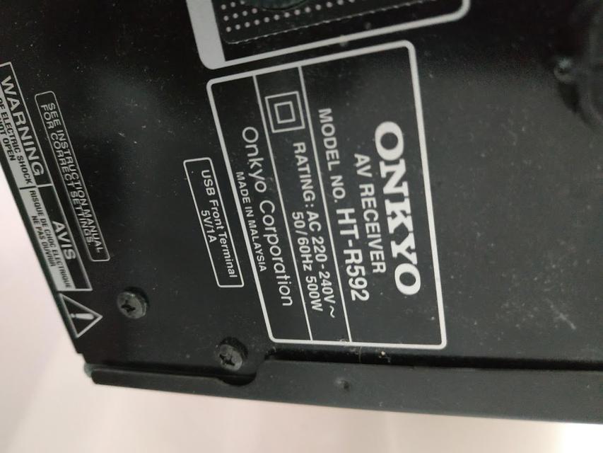 Home Theater Onkyo AV Receiver รุ่น HT-R592 7.1 Channel สภาพสวยมาก รีโมท ลำโพงครบ 7.1