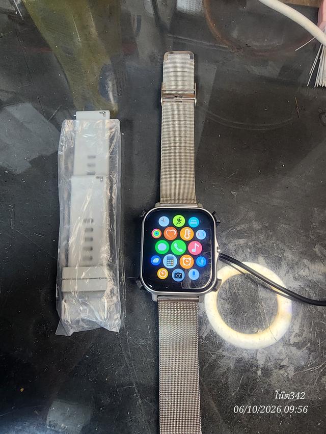 Smartwatch Y13 สภาพใหม่ ไม่เคยใช้งาน พร้อมสายสแตนเลส + สายยางสำรอง