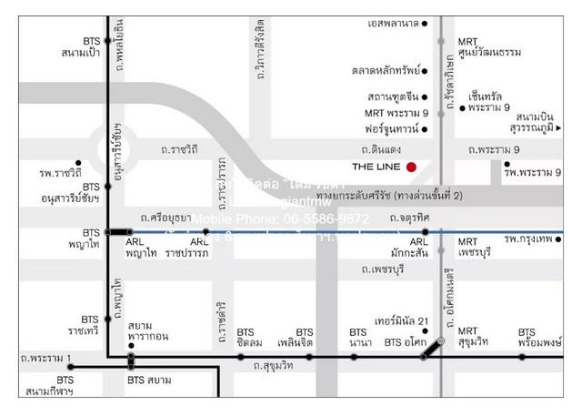 ให้เช่าคอนโด เดอะ ไลน์ อโศก-รัชดา (The LINE Asoke-Ratchada) MRT พระรามเก้า ชั้น 12 35 ตร.ม. 1 น 1 น้ำ ราคา 27,500 บาท/เด 2