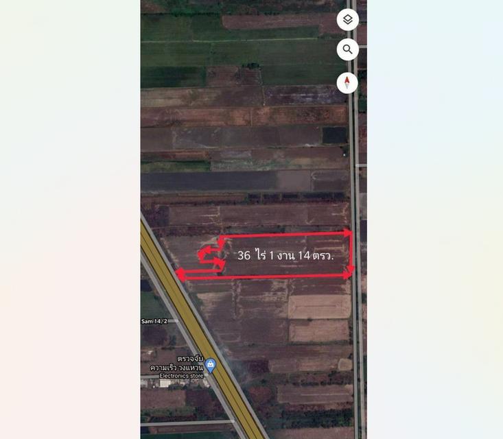ขายที่ดินคลองสาม คลองหลวง ปทุมธานี แปลงใหญ่ 36 ไร่เศษ ผังสีชมพู ใกล้วัดพระธรรมกาย (เจ้าของขายเอง) 1