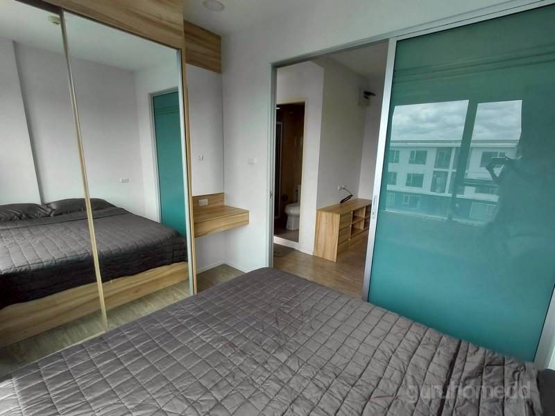 ให้เช่าคอนโด ใกล้สนามบินดอนเมือง Happy Condo ดอนเมือง ห้องขนาด 24 ตรม 1นอน 1น้ำ ชั้น 8 อาคาร C วิวสระว่ายน้ำ - ghd000711