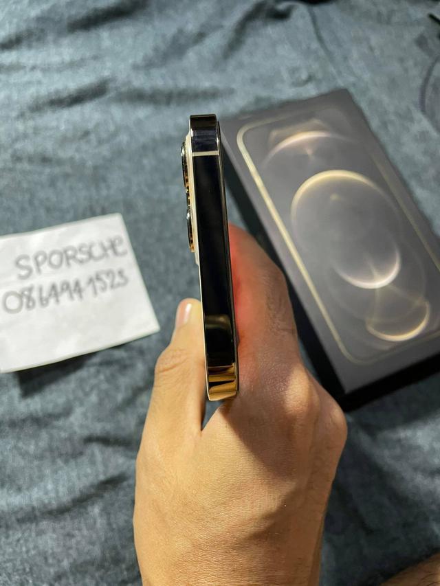 ขายiphone12promaxราคา33900สี ทอง64GBเครื่องไทยสภาพสวยเลยเปอครบกล่องประกัน8เดือน 1