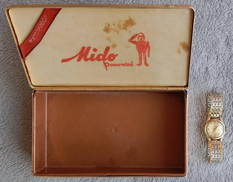 59.MIDO MULTIFORT Vintage ระบบไขลาน Lady size หน้าปัด 24 mm อปก.กล่องแท้ นาฬิกาอายุกว่า 60 ปี ล้างเครื่องเรียบร้อยครับ