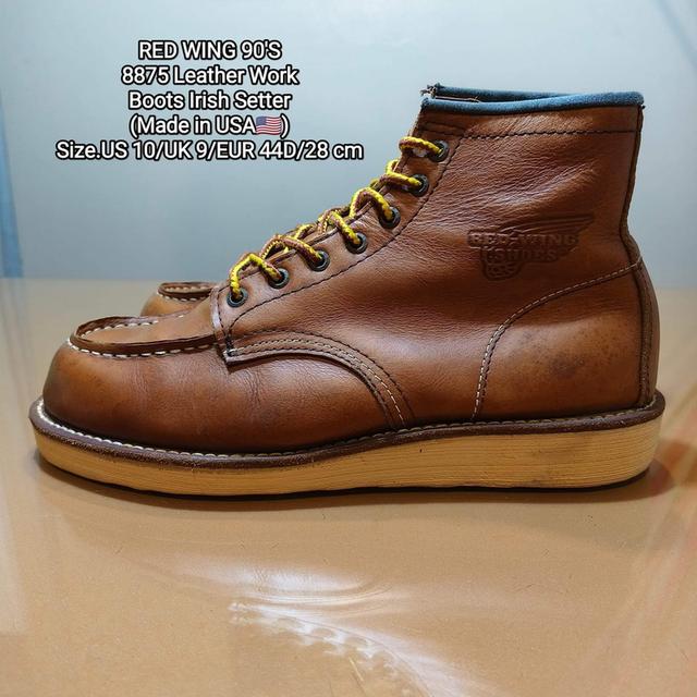 RED WING 90'S 8875 Leather WorkBoots Irish Setter(Made in USA🇺🇸)Size.US 10/UK 9/EUR 44D/28 cm 1