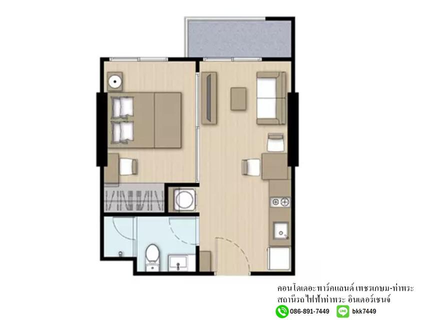 ขายด่วน!!! คอนโดเดอะ พาร์คแลนด์ เพชรเกษม- ท่าพระ สถานีรถไฟฟ้าท่าพระ อินเตอร์เชนจ์ 10