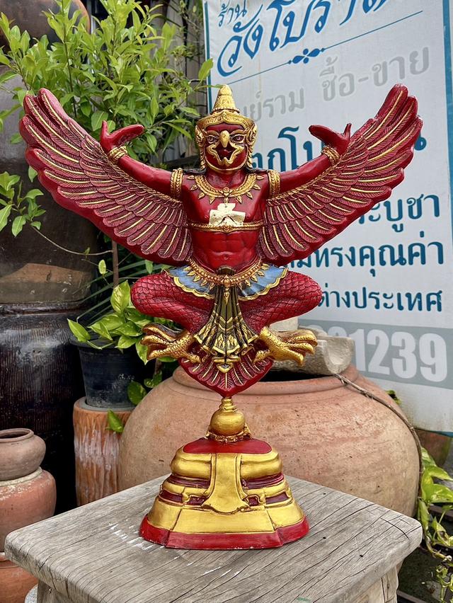 พญาครุฑ ครุฑองค์ลอย ครุฑตั้งโต๊ะบูชา ขนาดกว้าง50ซม พญาสุบรรณ