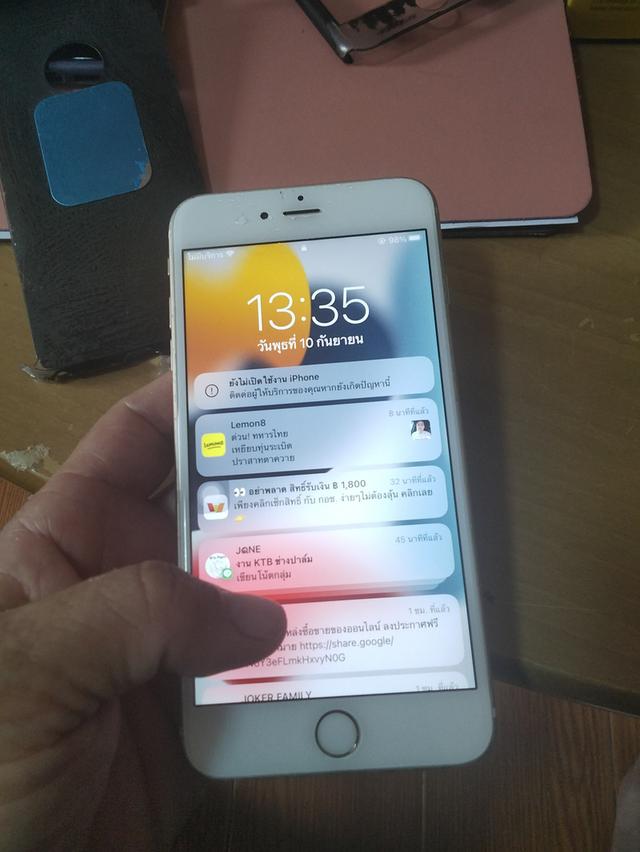 iPhone 6เอสพลัส 128จิ้ก สแกนิ้วไม่ได้