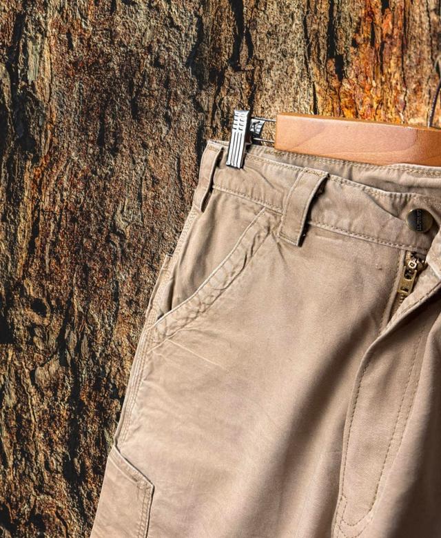 📣📣ขาสั้น Carhartt B147 Dark Khaki (สีกากีเข้ม หรือน้ำตาลสว่าง ... Size 32 "/ยาว 23" / ปลายขา13" รูปย่อยที่ 4