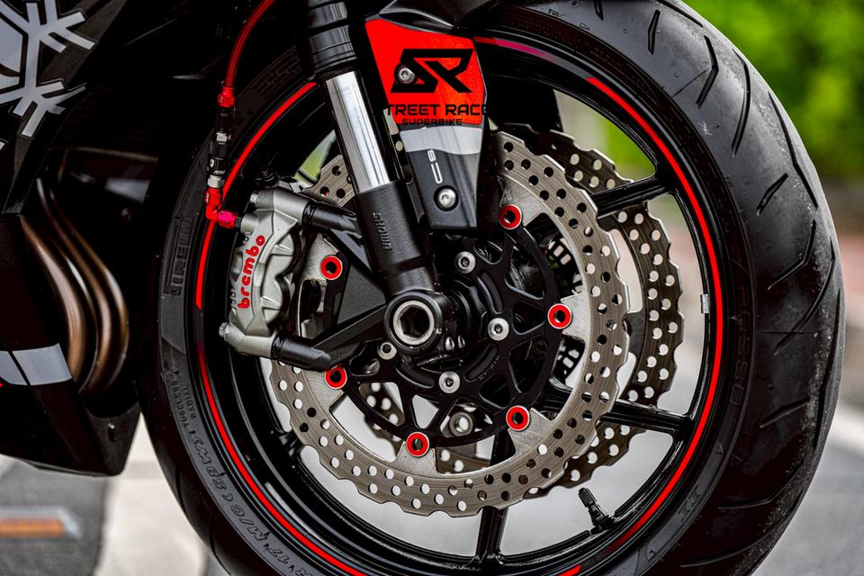 🔥 Kawasaki Ninja ZX-6R จดปี 2022 | ดำสุดโหด ของแต่งแน่นจัดเต็ม! 🔥 8