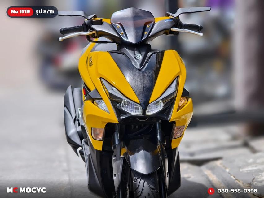Yamaha Aerox 2018 สีเหลืองหายาก กุญแจ2ดอกบุคเซอวิสครบ รถบ้านแท้เครื่องท่อเดิม เล่มเขียวชุดโอนครบ No.1519 รูปที่ 9