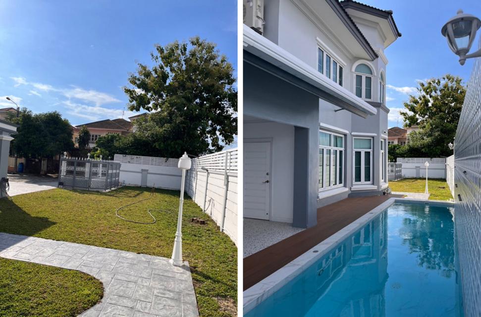 ให้เช่าบ้านสวย Pool Villa ตกแต่งใหม่ 120 ตารางวา 3 ห้องนอน 3 ห้องน้ำ ภัสสร 10 สุวินทวงศ์ เขตหนองจอก ใกล้รถไฟฟ้าสีชมพู สถานีมีนบุรี 4