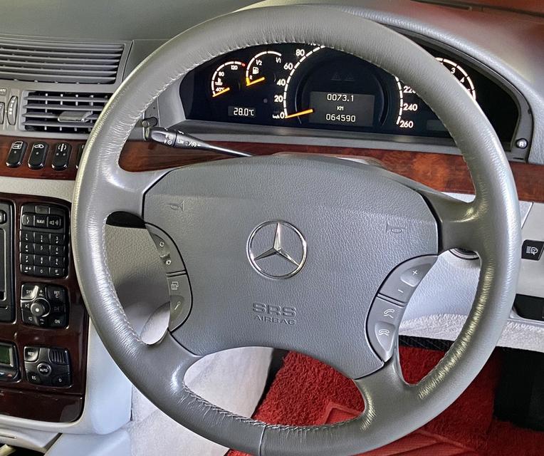 S-Class ของสะสมของหายาก Mercedes-Benz S320L W220 ปี 2000 รูปที่ 9