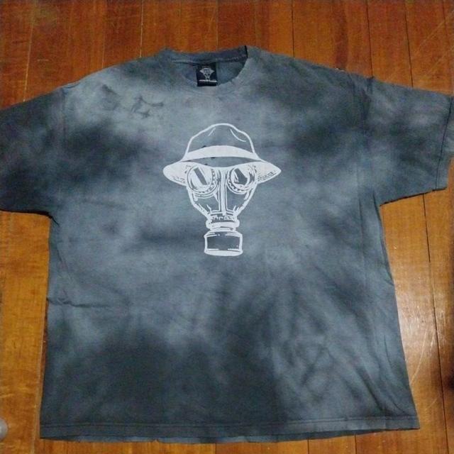 เสื้อยืดแขนสั้น แนวกลุ่มฮิบฮอปเม็กซิกัน-อเมริกัน Vtg 90's Psycho Realm Gas Mask แท้ มือสอง ของพร้อมส่งครับ