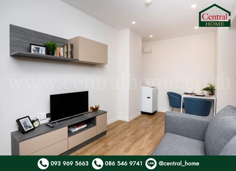 ให้เช่า คอนโด กรู๊ฟ รัชดา-พระราม 9 ห้องมุม วิวโล่ง เฟอร์ครบ พร้อมเข้าอยู่ 1