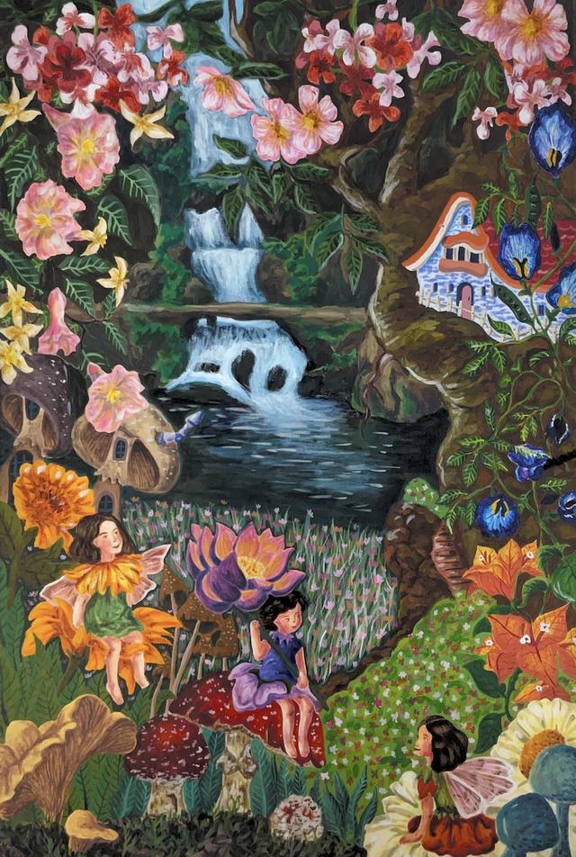 ผลงานสร้างสรรค์ศิลปะ บนเฟรมผ้าใบ รูปที่ 3