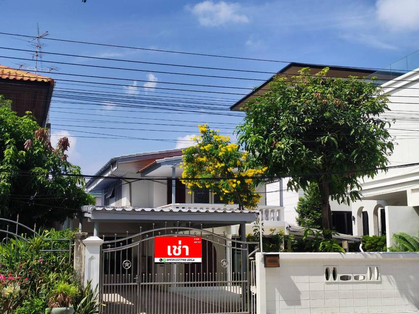 บ้านเดี่ยวสร้างเองให้เช่า ใกล้ Mega บางนา 600 เมตร  2