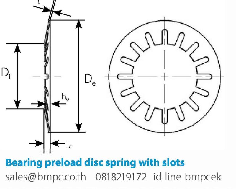 แหวนจานกันคลาย, แหวนจานโค้งมีฟัน, Ribbed lock washer, Serrated Washers, locking disc spring, แหวนฟันเฟืองกันคลาย รูปที่ 4