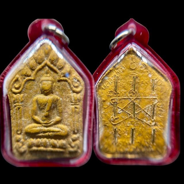 พระขุนแผน ปี15 หลวงปู่ทิม วัดละหารไร่ เนื้อว่านดอกทอง ฝังตะกรุดครอบจักรวาล รูปที่ 4