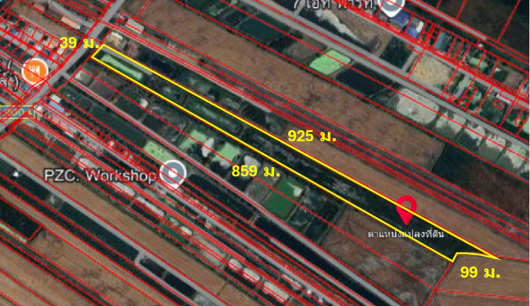 ขาย ที่ดิน ติดถนน ฉช.2004 สาย บ.บางพระ-แยก ทล.34  ทำเลชุมชนการค้า  ฉะเชิงเทรา 24 ไร่ 3 งาน 74 ตรว เขตพัฒนาพิเศษ EEC ผังเ 2