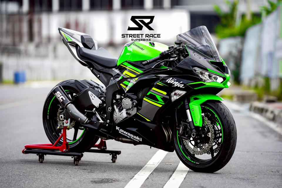 2019 Kawasaki ninja zx6-r krt รถปี 2019 ดำเขียว ของแต่งพอมี 19