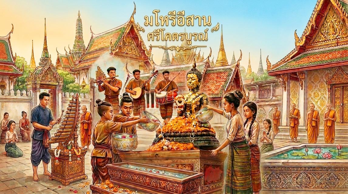วงดนตรีงานสงกรานต์ รับแสดงดนตรีรดน้ำดำหัวผู้ใหญ่ ดนตรีงานปีใหม่ไทย รูปที่ 3