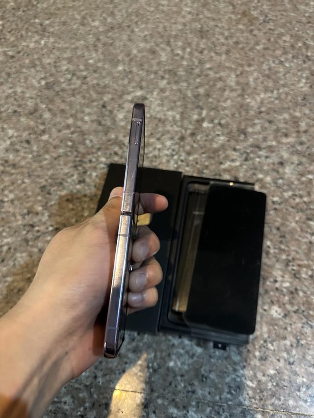 ขายSamsungFlip4สีใหม่หายากBora Purple256กิ๊กมีกล่องไร้รอยตกถูกๆ 6