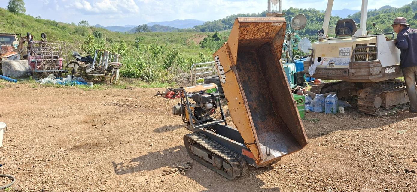 รถบรรทุกตะขาบ ดั๊มไฮโดรลิค เครื่องเบนซิน 4 จังหวะ บรรทุกอเนกประสงค์ งานก่อสร้าง การเกษตร