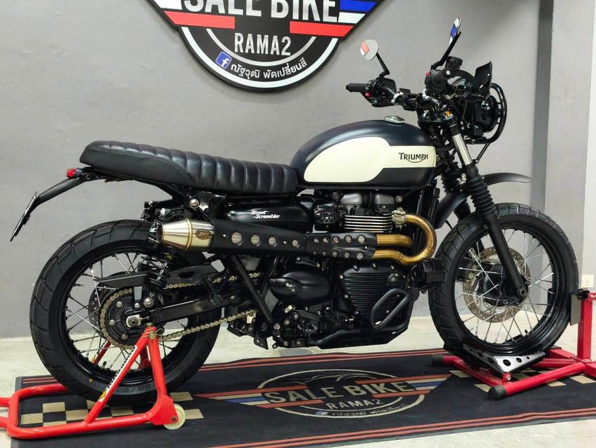 ออกถ 0 บาท Triumph Street Scrambler 900 ปี 2018 abs 🇬🇧 รถมือเดียว ของแต่งหลักแสน รูปที่ 19