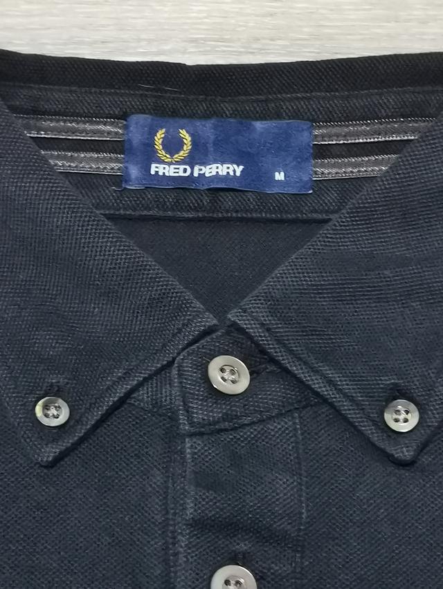 เสื้อโปโลแขนยาว Fred Perry สีดำ รูปที่ 7