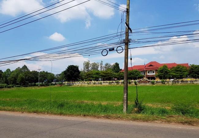 ขายที่ดิน หน้าเทศบาลสนามชัยเขต ฉะเชิงเทรา เนื้อที่ 17-2-87 ไร่ ทำเลดี ติดถนนใหญ่ 5
