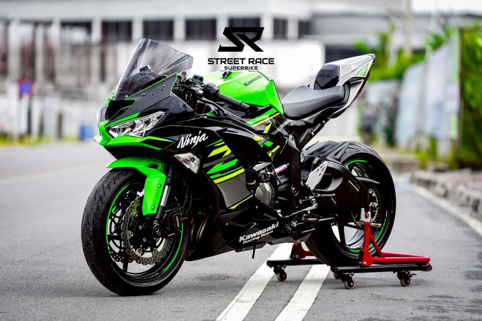 2019 Kawasaki ninja zx6-r krt รถปี 2019 ดำเขียว ของแต่งพอมี 9