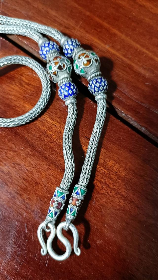 สร้อยเงินสั่งทำจากสุโขทัยแท้ยาว24สวมคอหนัก 54.18กรัม92.5%ครับ รูปที่ 2