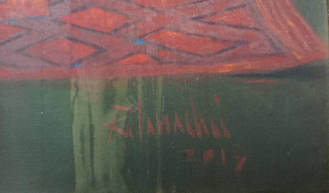 613.ภาพวาดสีน้ำมันพระบรมสาทิสลักษณ์ ในหลวงรัชกาลที่ 9 พระบาทสมเด็จพระบรมชนกาธิเบศร มหาภูมิพลอดุลยเดชมหาราช บรมนาถบพิตร 6