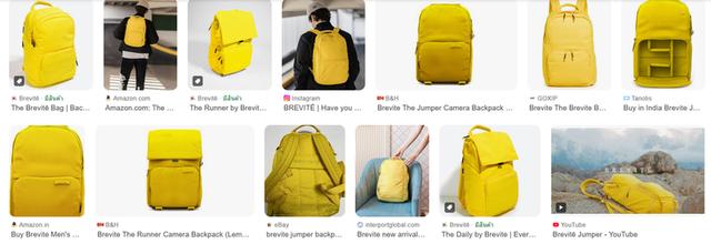 Bravite Yellow Backpack