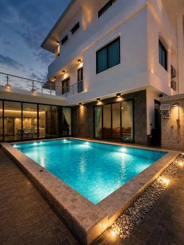 นาคนิวาส1-4 บ้านเดี่ยวหรู 8 น้ำ MRTลาดพร้าว71 1กม. Pool Villa 6 นอน เซ็นทรัล อีสต์วิลล์ 1.2 กม. 173 ตร.ว 800 ตร.ม. สระว่ 3