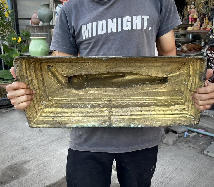 พระพุทธรูปปางไสยยาสน์ ทองเหลือง ขนาด20นิ้ว พระบูชาประจำวันอังคาร 4