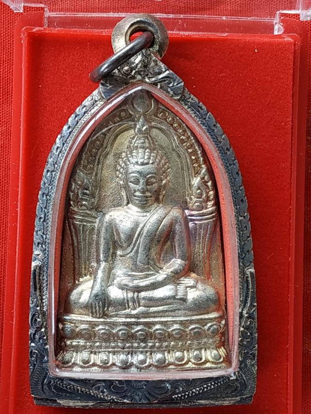 พระพุทธชินราชใบเสมาชินเงินปรอทน้ำทอง รูปย่อยที่ 2