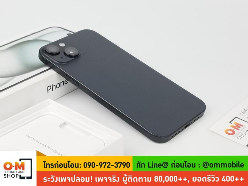 ขาย/แลก iPhone 15 Plus 128GB สี Black ศูนย์ไทย ประกันศูนย์ สภาพสวยมาก สุขภาพแบต 100% แท้ ครบกล่อง เพียง 27,900 บาท 3